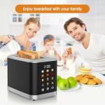 Touch Screen 2-Slice Toaster with Timer & Settings