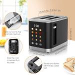 Touch Screen 2-Slice Toaster with Timer & Settings