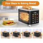 Touch Screen 2-Slice Toaster with Timer & Settings