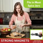 Stainless Steel Magnetic Measuring Spoons Set of 8