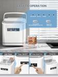 Portable Ice Maker with 2 Sizes - 9 Ice Cubes
