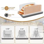 Adjustable Bread Slicer with Crumb Tray