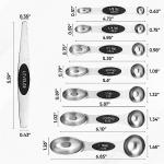 Stainless Steel Magnetic Measuring Spoons Set of 8