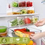 Stackable Clear Organizer Bins for Kitchen Storage