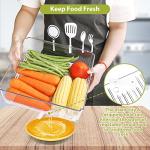 Stackable Clear Organizer Bins for Kitchen Storage