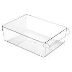 Clear Fridge and Freezer Organizer Bin with Handle