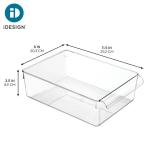 Clear Fridge and Freezer Organizer Bin with Handle