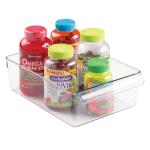 Clear Fridge and Freezer Organizer Bin with Handle