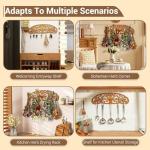 AquaLume Space-Saving Herb Drying Rack