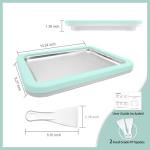 Mint Green Rolled Ice Cream Maker for Families