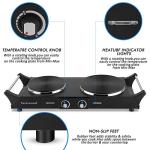 Techwood Electric Double Burner Hot Plate 1800W
