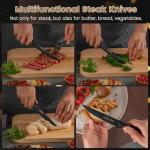 Amorston Stainless Steel Steak Knives Set of 8