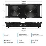 Techwood Electric Double Burner Hot Plate 1800W