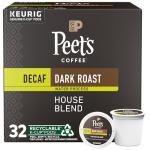 Peet's Dark Roast Decaf Coffee Pods, 32 Count