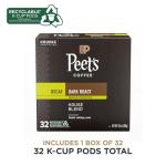 Peet's Dark Roast Decaf Coffee Pods, 32 Count