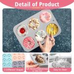 Silicone Donut Pan Set - 3 Colorful Molds