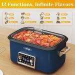 Sunvivi 12-in-1 Programmable Slow Cooker and Roaster