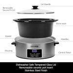 8-Quart Digital Slow Cooker with Timer