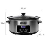 8-Quart Digital Slow Cooker with Timer