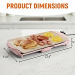 I-Keukenn 20" Electric Griddle with Non-Stick Surface