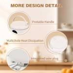 Compact Rice Cooker with Timer for 1-2 Servings