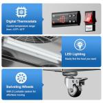 54" Stainless Steel 2-Door Upright Freezer