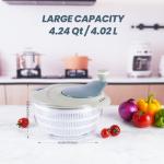 Sorgenfrei 4.3 Qt Salad Spinner with Locking Lid
