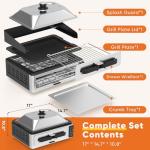 OLIXIS Smokeless Indoor Electric Grill for Cooking