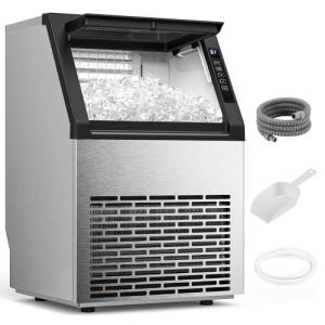 80 lbs Commercial Ice Maker with LCD Timer