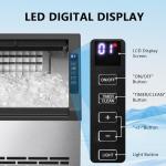 80 lbs Commercial Ice Maker with LCD Timer