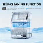 80 lbs Commercial Ice Maker with LCD Timer