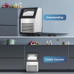 80 lbs Commercial Ice Maker with LCD Timer