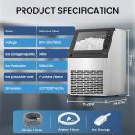 80 lbs Commercial Ice Maker with LCD Timer