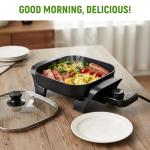 I-Keukenn 12"x9" Non-Stick Electric Skillet