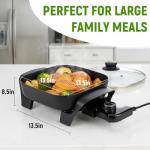 I-Keukenn 12"x9" Non-Stick Electric Skillet