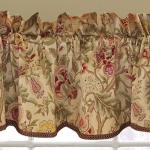 Waverly Floral Rod Pocket Window Valance, 50" x 15