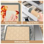 Set of 6 Non-Stick Silicone Baking Mats