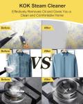 KOK Portable Handheld Steam Cleaner with 10 Attachments