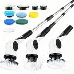 Cordless Electric Spin Scrubber with 10 Brush Heads