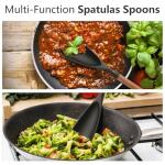 Silicone Spatula Spoon with Wooden Handle