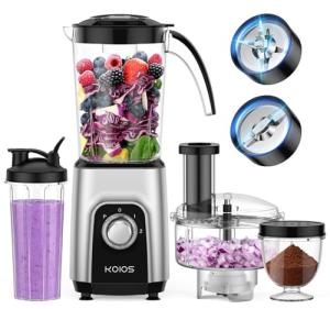 KOIOS 4-in-1 Blender and Food Processor Combo