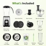 KOIOS 4-in-1 Blender and Food Processor Combo