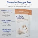 Clean People Dishwasher Pods - 60 Count, Grease Cutter