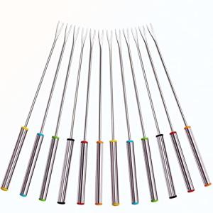 Stainless Steel Fondue Forks Set – 12 Pieces