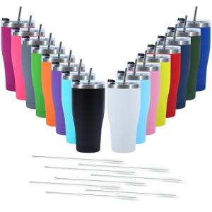 16-Pack Insulated Stainless Steel Travel Tumblers