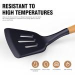 Navy Blue Silicone Cooking Utensils Set