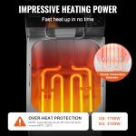 VEVOR 12Qt Electric Countertop Deep Fryer