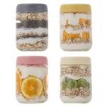 16 OZ Glass Meal Prep Jars - 4 Pack