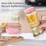 16 OZ Glass Meal Prep Jars - 4 Pack