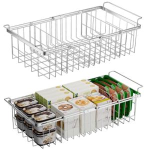 Expandable Chest Freezer Organizer Bins with Dividers